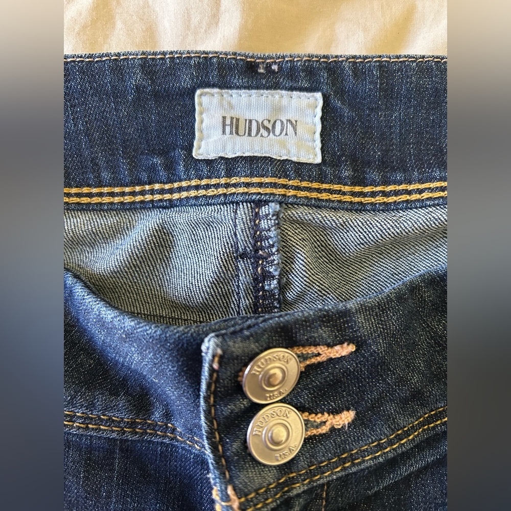 Hudson Mid- Rise Straight Leg Jeans - Picture 3 of 7
